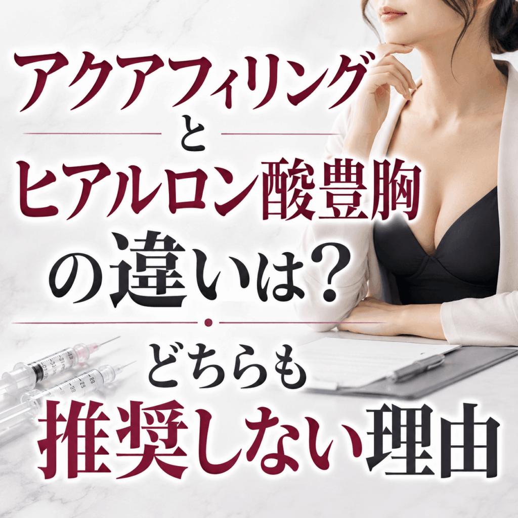 アクアフィリングとヒアルロン酸豊胸の違い