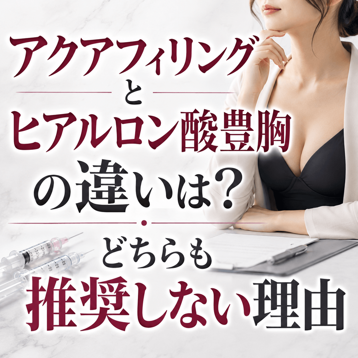 アクアフィリングとヒアルロン酸豊胸の違い