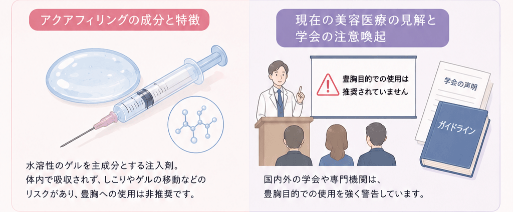 アクアフィリング豊胸の成分と特徴