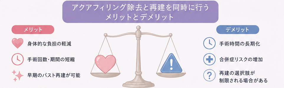 アクアフィリング除去と再建を同時に行うメリットとデメリット