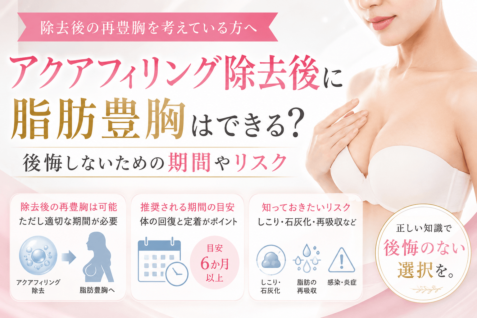 アクアフィリング除去後 脂肪豊胸