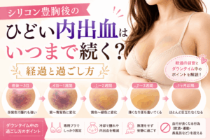 シリコンバッグ豊胸後 内出血ひどい