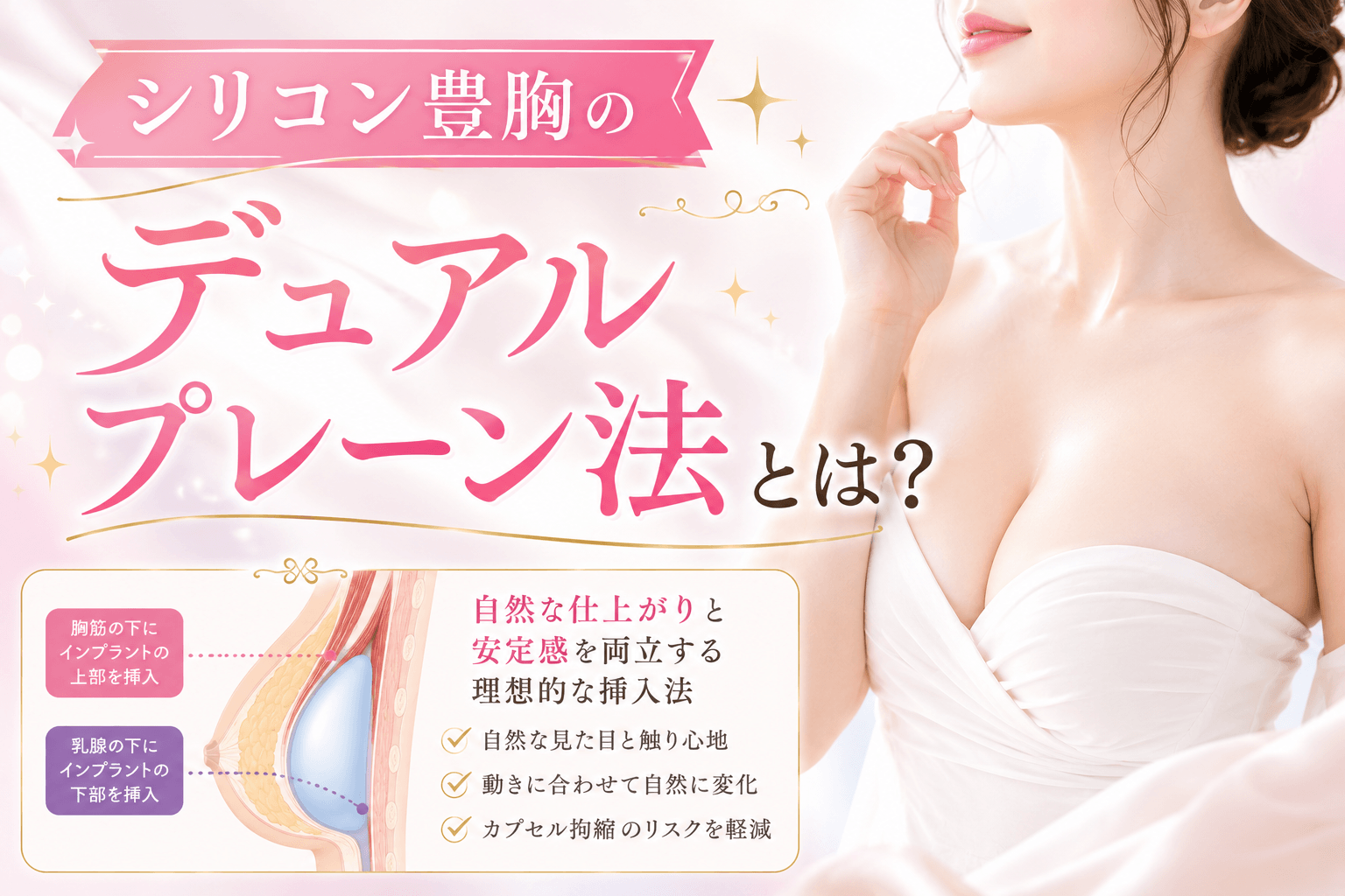 シリコン豊胸 デュアルプレーン法