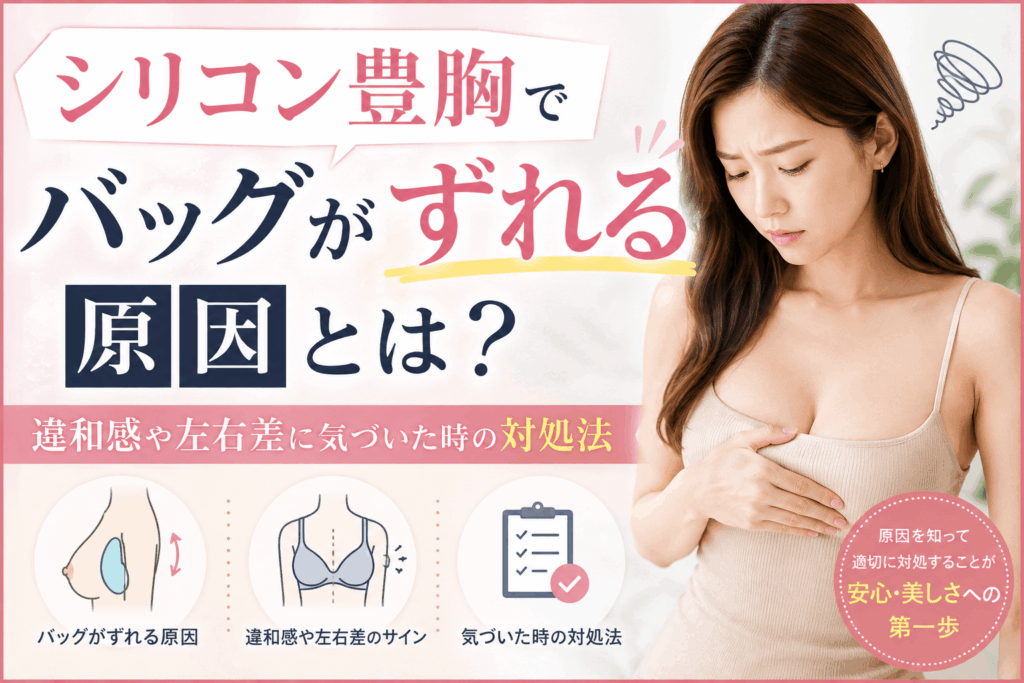 シリコン豊胸 バッグずれる