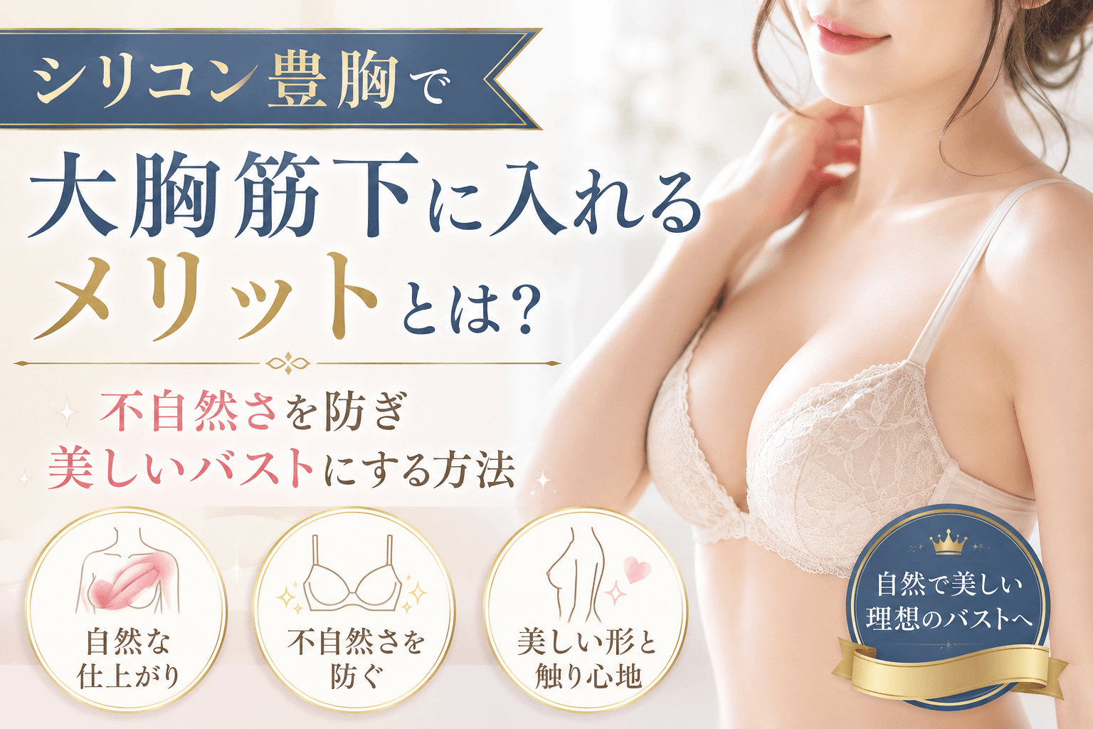 シリコン豊胸 大胸筋下