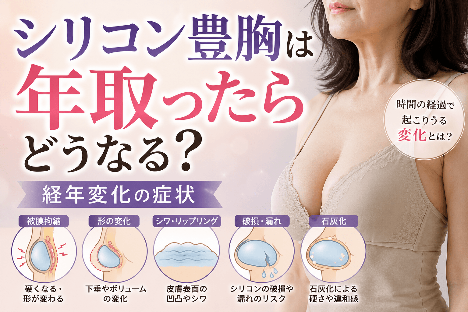シリコン豊胸 年取ったら