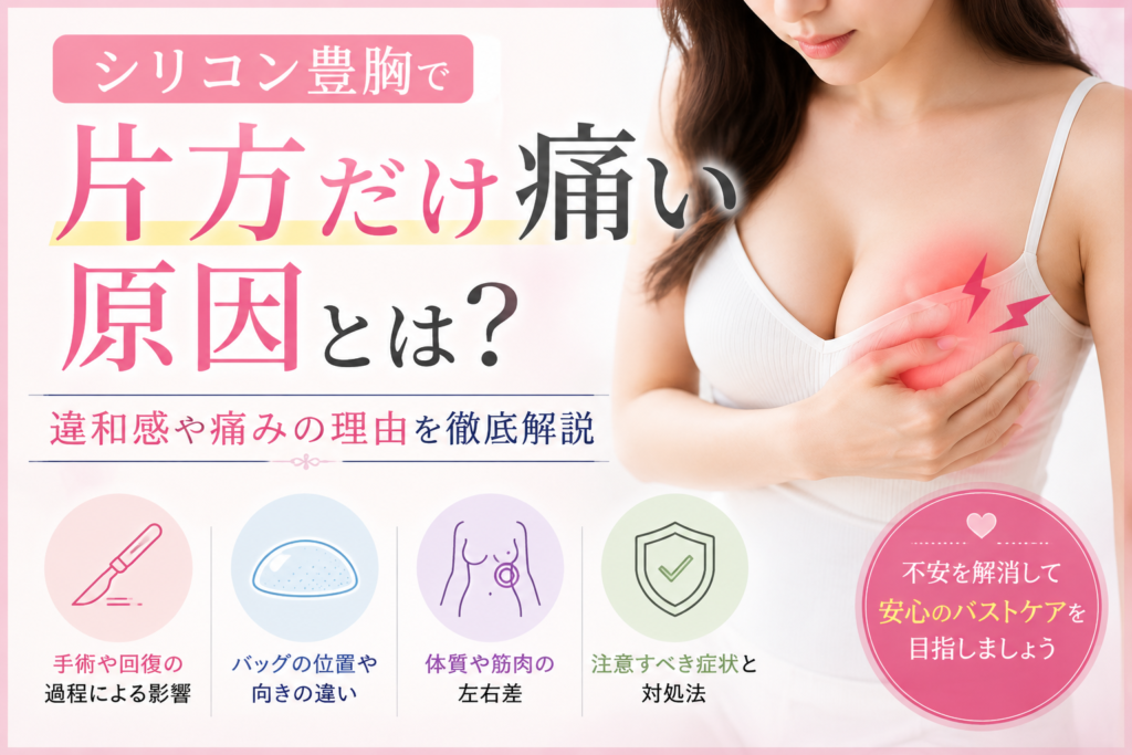 シリコン豊胸　片方だけ痛い