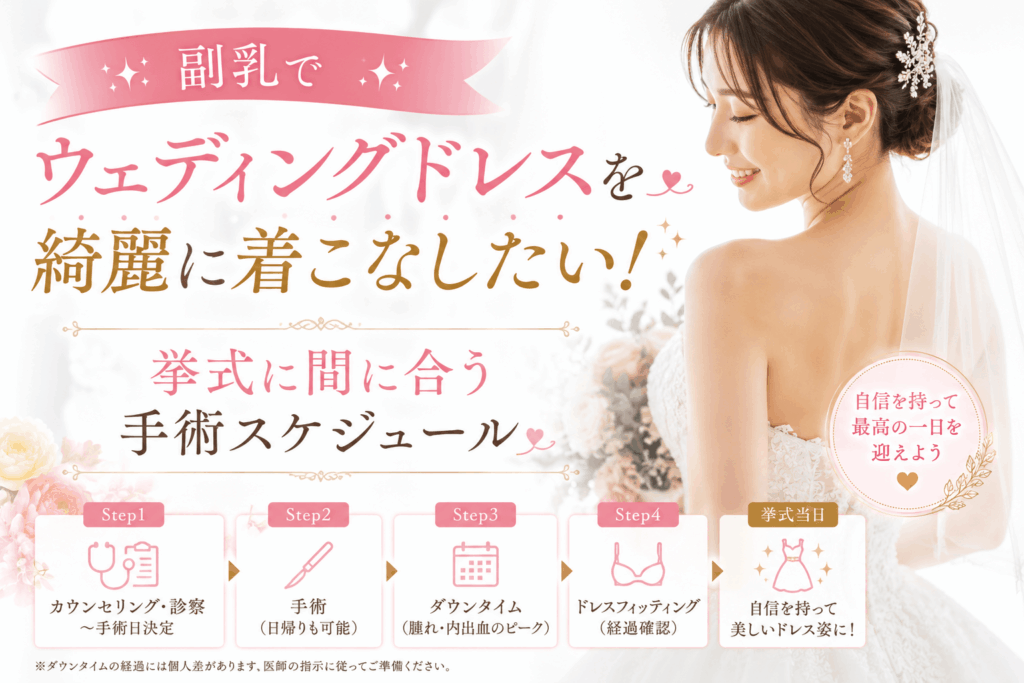 副乳 ウェディングドレス
