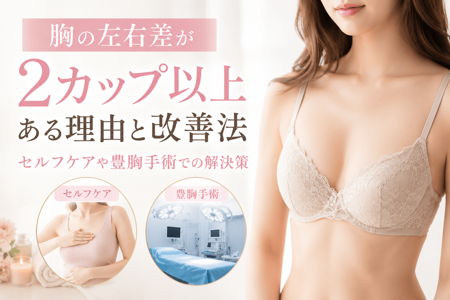 胸 左右差 2カップ以上