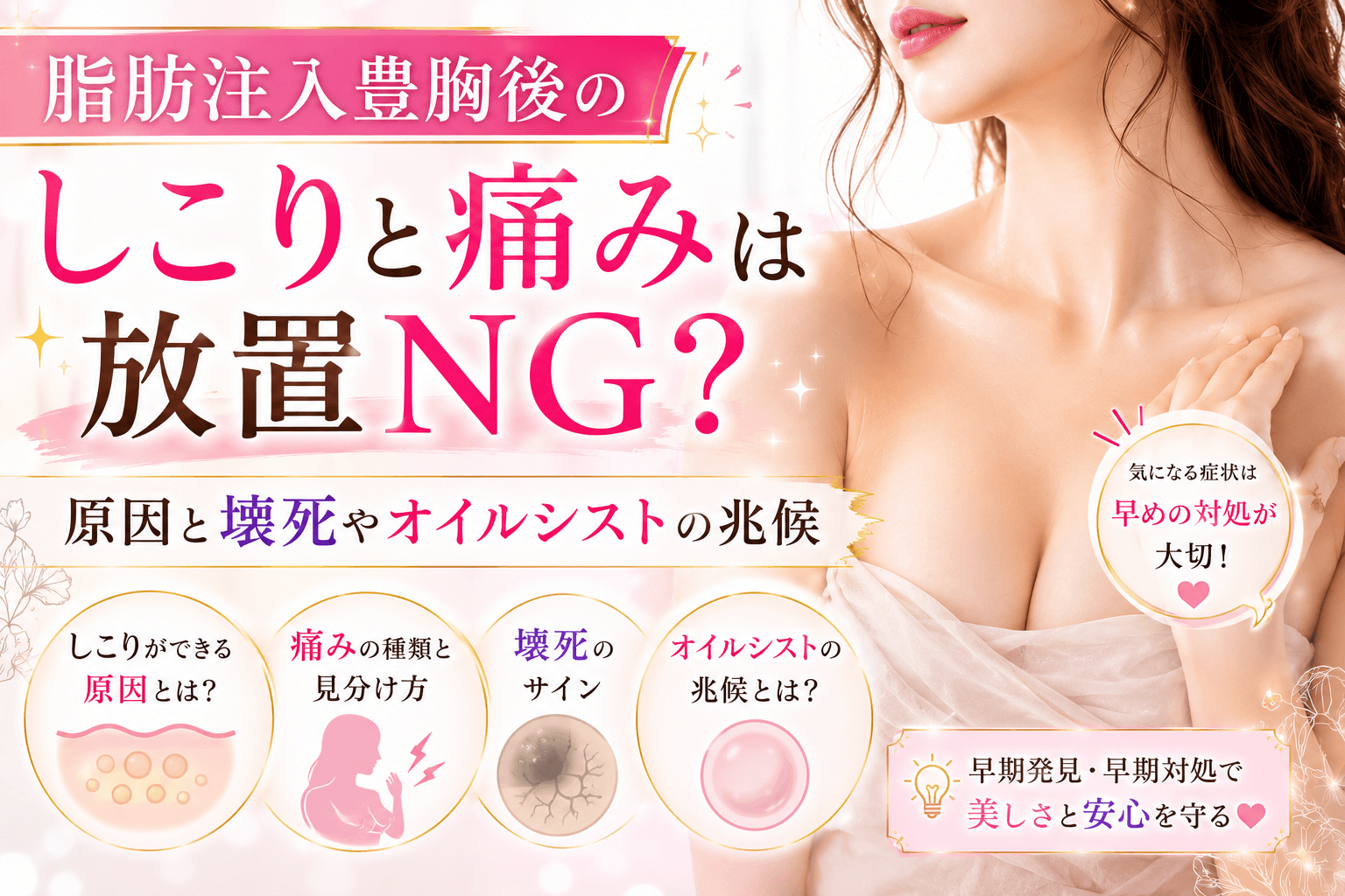 脂肪注入豊胸後 しこり 痛み