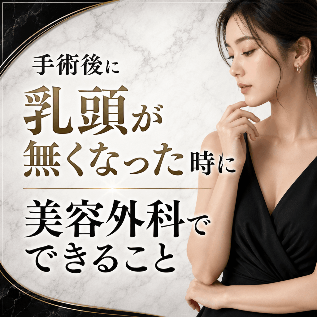 手術後に乳頭が無くなった