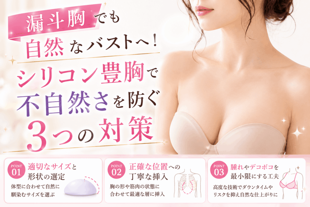 漏斗胸 シリコン豊胸