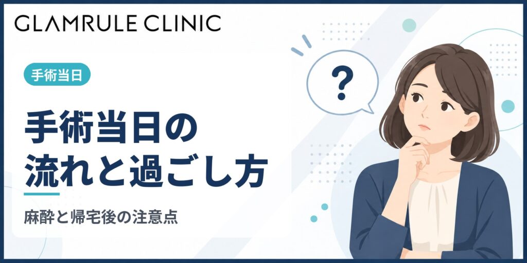 切開フェイスリフト当日の流れと術後の安静や生活の制限に関する注意点