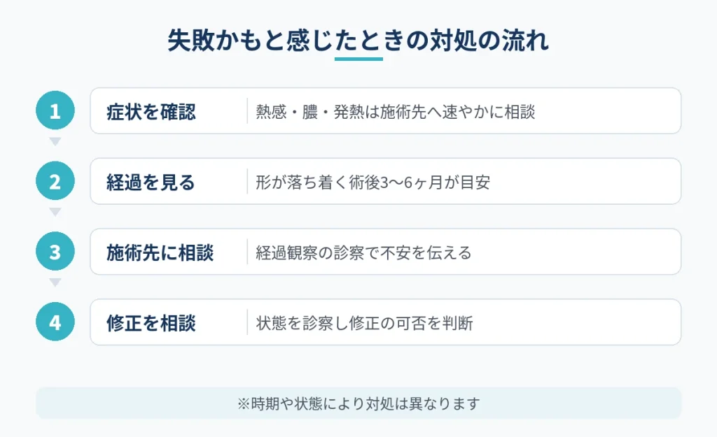 乳頭縮小で失敗かもと感じたときの対処と修正相談までの流れ